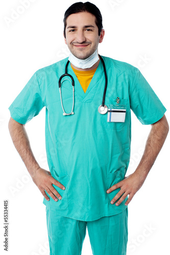 Photo: Young male physician posing confidently Young male physician posing confidently