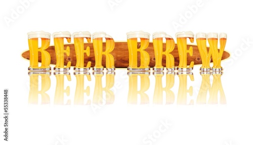 Illustration: BEER ALPHABET letters BEER BREW BEER ALPHABET letters BEER BREW