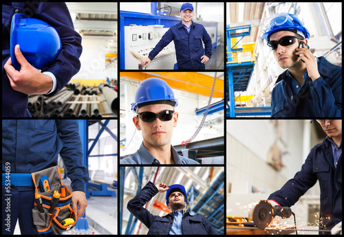 Photo: Industrial workers Industrial workers