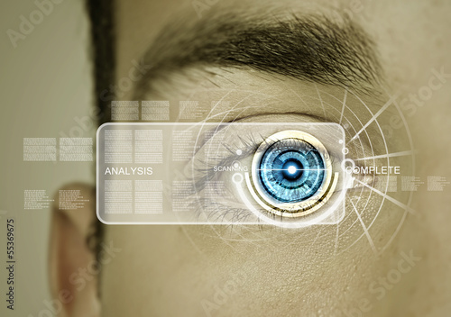 Photo: Identification of eye Identification of eye