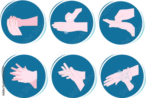 Vector: Hands washing Hands washing