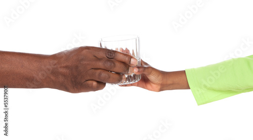 Photo: Hands holding glass Hands holding glass