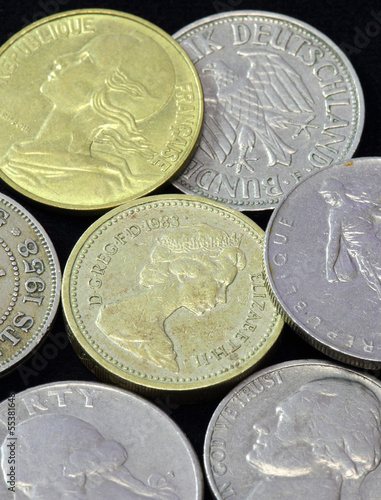 Photo: Old coins of different nationalities, from different periods Old coins of different nationalities, from different periods
