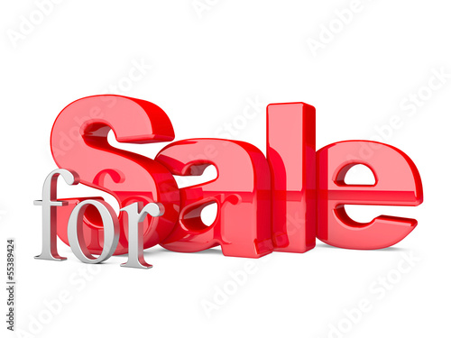 Illustration: 3d render of the text SALE 3d render of the text SALE