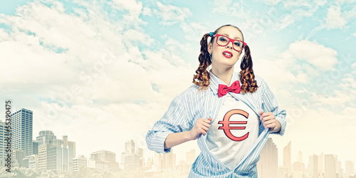 Photo: Young super hero woman Young super hero woman