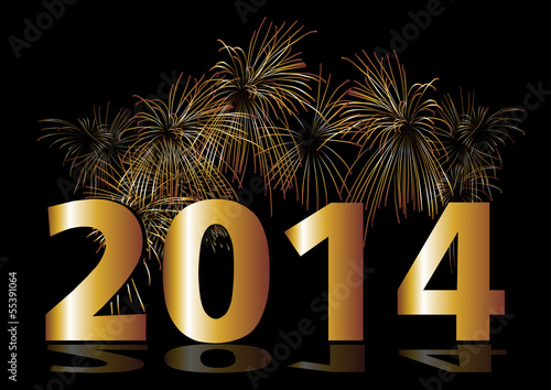 Vector: feuerwerk 2014 feuerwerk 2014