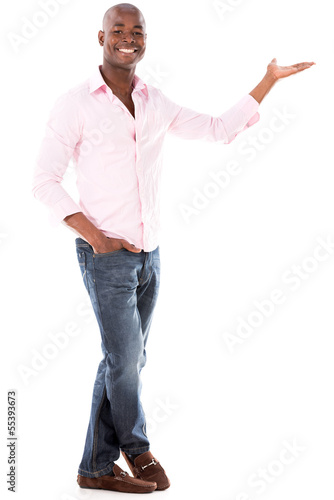 Photo: Happy welcoming man Happy welcoming man