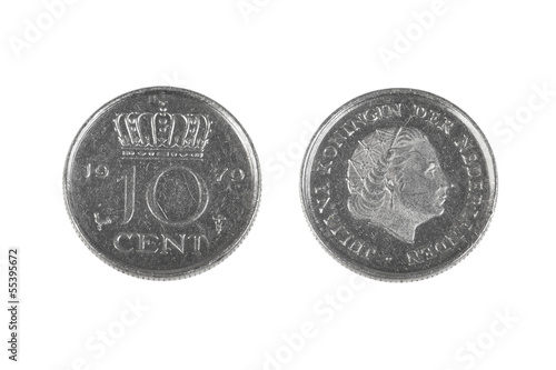Photo: Ten cents coin from Netherlands Ten cents coin from Netherlands