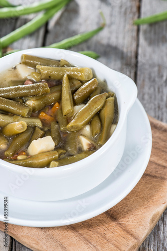 Photo: Portion of Green Bean Stew Portion of Green Bean Stew
