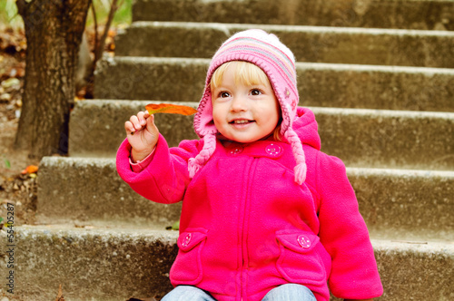 Photo: sweet baby in fall sweet baby in fall