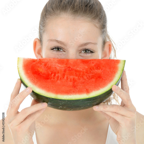 Photo: Teenager mit Wassermelone Teenager mit Wassermelone