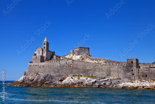 Photo: Church of Saint Peter (1198). Portovenere, Italy Church of Saint Peter (1198). Portovenere, Italy