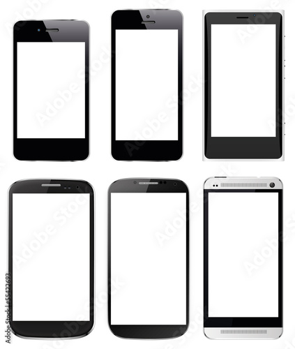 Vector: Smartphone Mobile Device Collection Smartphone Mobile Device Collection