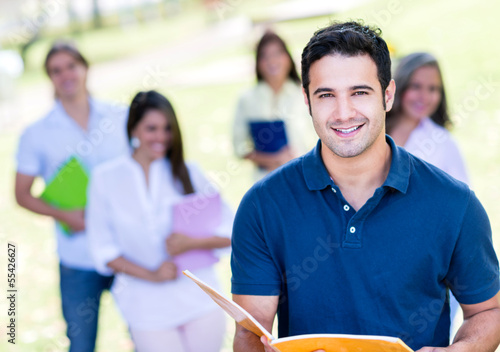 Photo: Happy male student Happy male student
