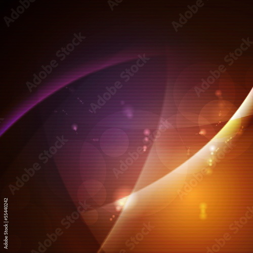 Vector: Dark glowing vector waves design Dark glowing vector waves design