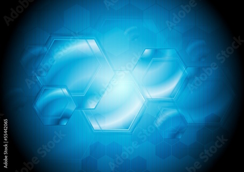 Vector: Concept hi-tech hexagon design Concept hi-tech hexagon design