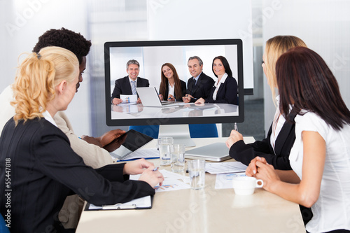 Photo: Video conference in the office Video conference in the office