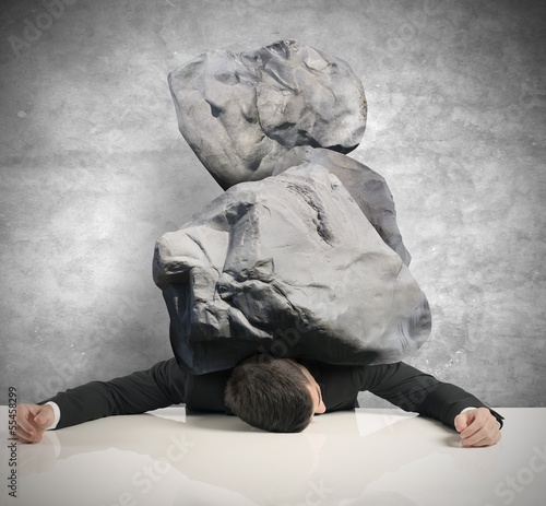 Photo: Stress of a businessman Stress of a businessman