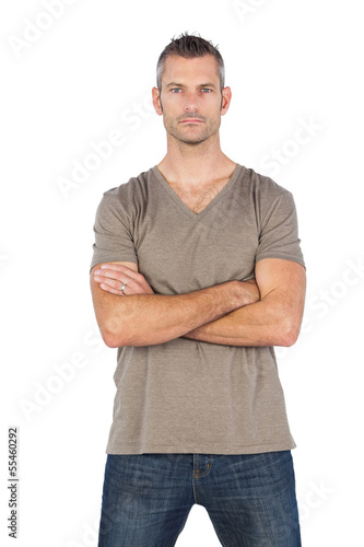 Photo: Serious man with arms crossed Serious man with arms crossed