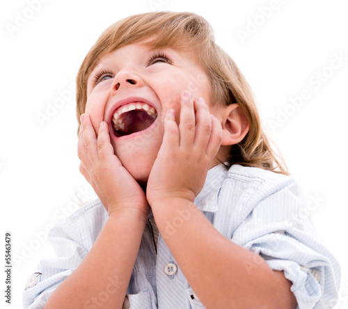 Photo: surprised little boy surprised little boy