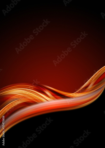 Illustration: Orange Red and Black Luxury Background Orange Red and Black Luxury Background