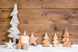 Rustikale Weihnachtsdekoration aus Holz als Hintergrund Rustikale Weihnachtsdekoration aus Holz als Hintergrund