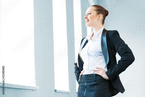 Photo: young modern business woman young modern business woman