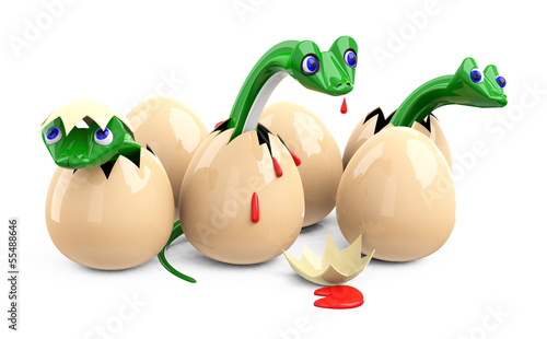 Illustration: Geschlüpfte Monster Geschlüpfte Monster