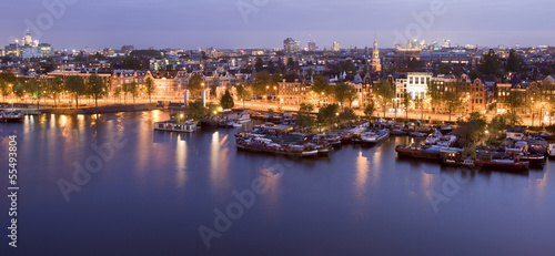 Photo: Blick auf Amsterdam (Panoramaformat) Blick auf Amsterdam (Panoramaformat)