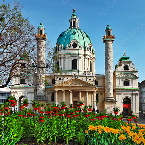 Photo: St. Charles's Church - Austria , Vienna St. Charles's Church - Austria , Vienna