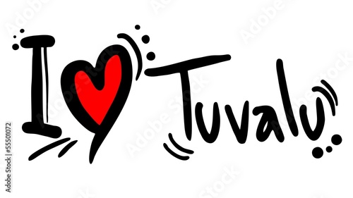 Vector: I love Tuvalu I love Tuvalu