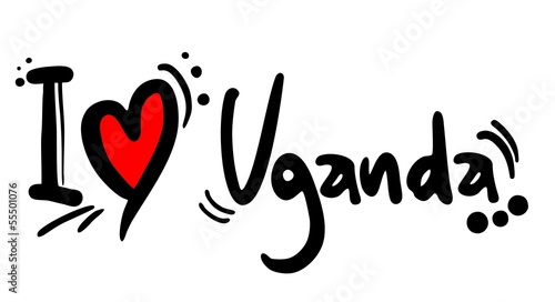 Vector: Love uganda Love uganda