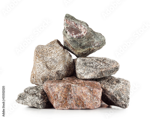 Photo: Pile of granite stones Pile of granite stones