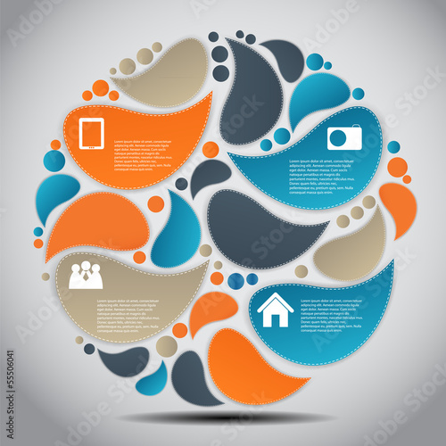 Vector: Infographic business template vector illustration Infographic business template vector illustration