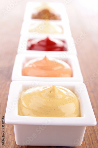 Photo: mayonnaise,ketchup,mustard and other sauce mayonnaise,ketchup,mustard and other sauce