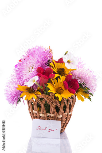 Photo: bouquet of asters bouquet of asters