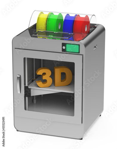 Illustration: Der 3D-Drucker Der 3D-Drucker