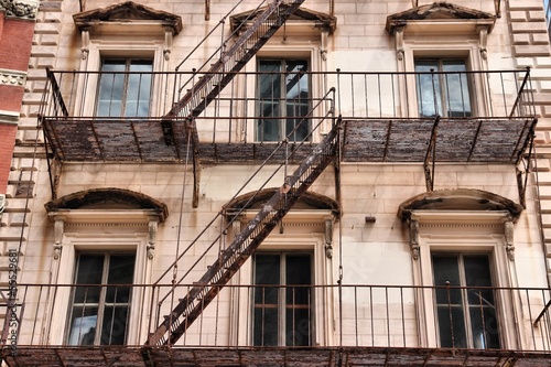 Photo: Fire escape in Providence, USA Fire escape in Providence, USA