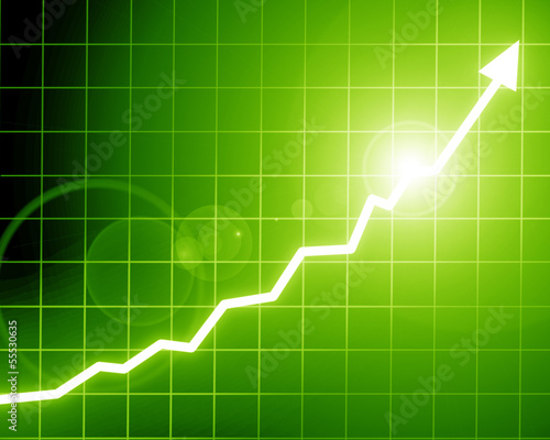 Illustration: Arrow graph going up Arrow graph going up