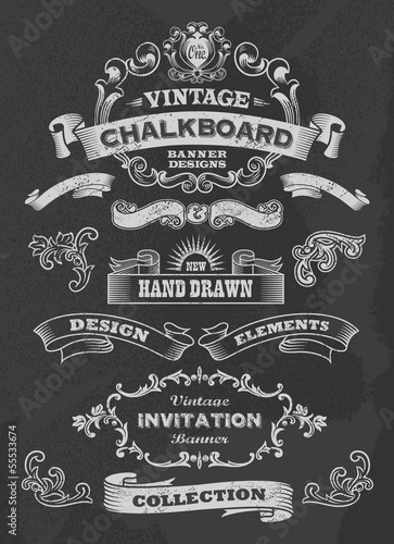 Vector: Collection of banners and ribbons. vintage retro design style. Collection of banners and ribbons. vintage retro design style.