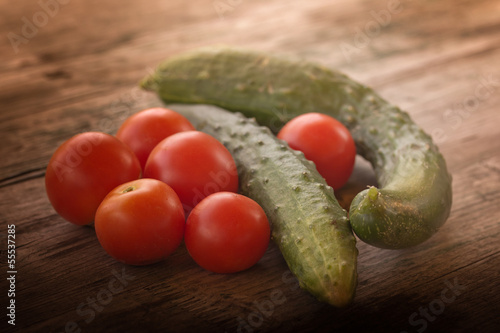 Photo: Tomaten und Gurken Tomaten und Gurken