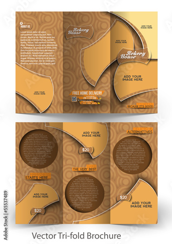 Vector: Tri-Fold Corporate Business Store Brochure Design Tri-Fold Corporate Business Store Brochure Design