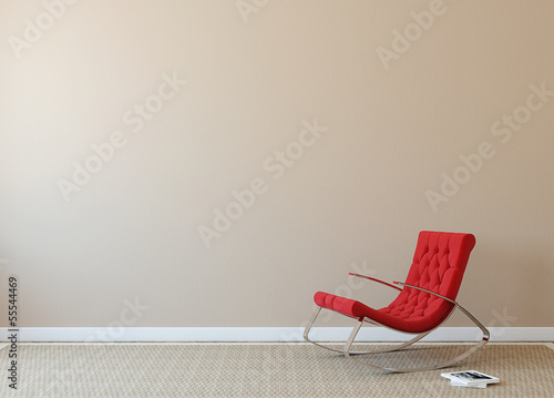 Illustration: Modern interior. Modern interior.