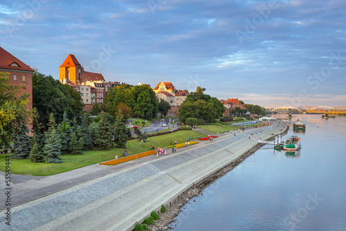 Photo: Torun old town at Vistula river, Poland Torun old town at Vistula river, Poland