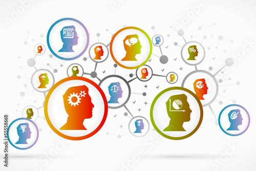 Vector: Psychology icon set vector abstract background Psychology icon set vector abstract background