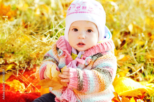 Photo: baby in fall time baby in fall time