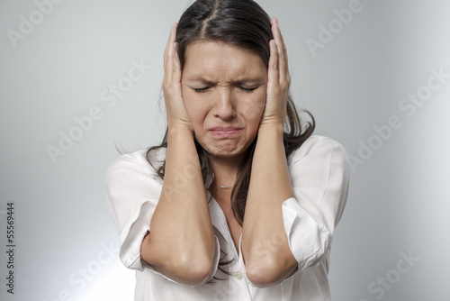 Photo: woman is frustrated woman is frustrated