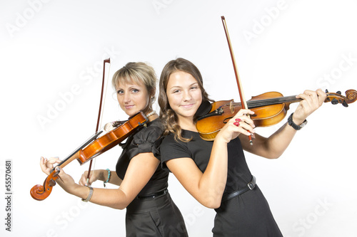Photo: mother daughter violin duet mother daughter violin duet