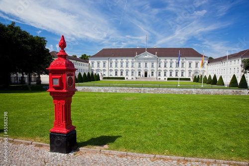 Photo: Schloss Bellevue. Presidential palace, Berlin, Germany Schloss Bellevue. Presidential palace, Berlin, Germany