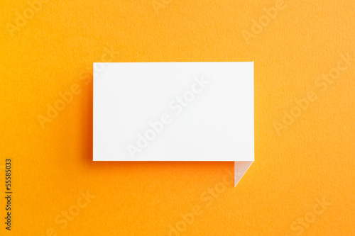 Photo: paper speech bubble paper speech bubble